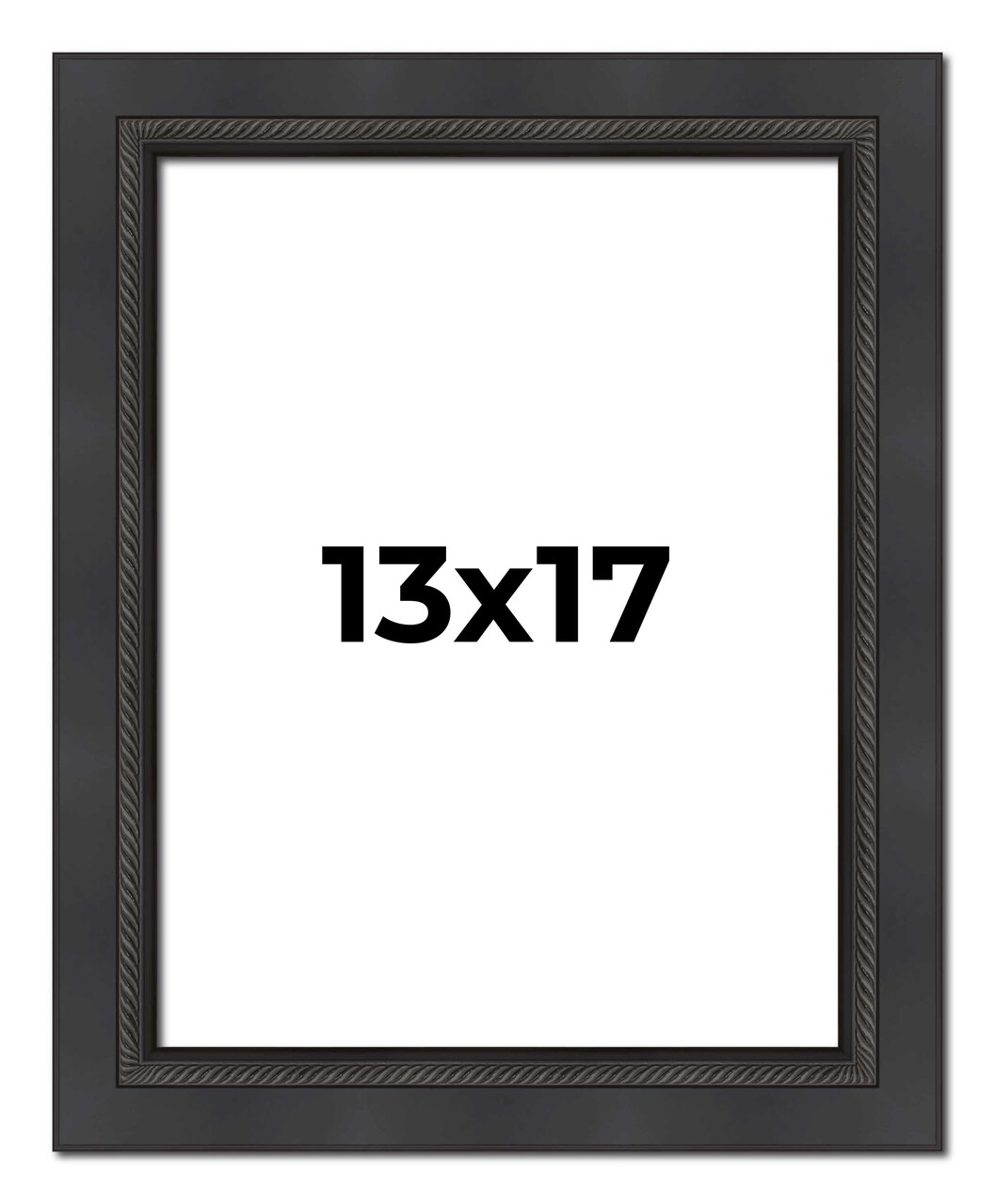Traditional Black Picture Frame - UV Acrylic, Foam Board Backing, Hanging Hardware